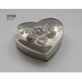Tinnen herinneringsdoosje Hartje Bloem (30390)